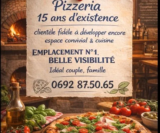 Cède pizzeria 15ans