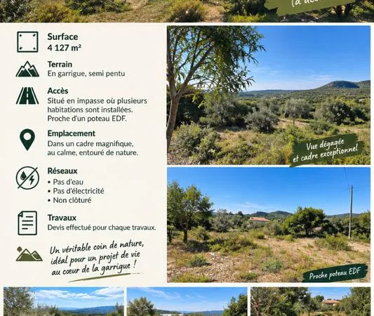 Vente terrain de agricole