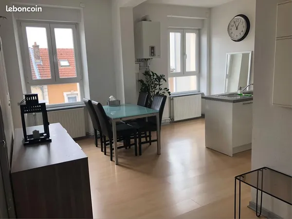 Appartement F3 meublé 50 m², 2 chambres - Longwy (54400) - 860 charges comprises - frontalier Luxemb