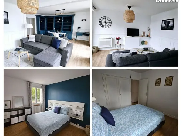 CHAMBRE EN COLOCATION DE 2 - APPARTEMENT T3 DE 75 m2 - PIED DU CENTRE VILLE