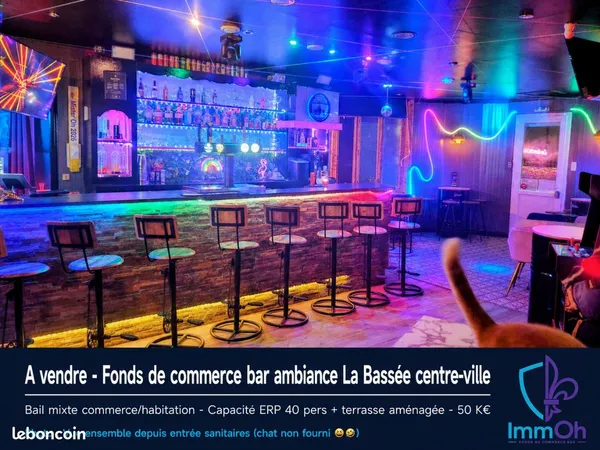 Fond commerce bar ambiance