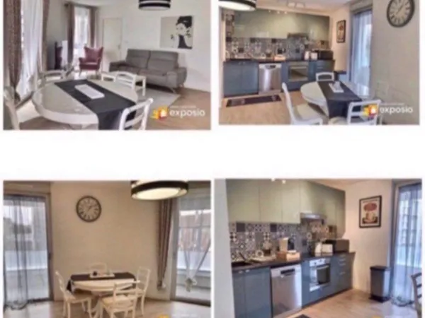 F3 meublé 60 m² + grand balcon 18 m² + parking - Résidence calme et récente - Gennevilliers Village
