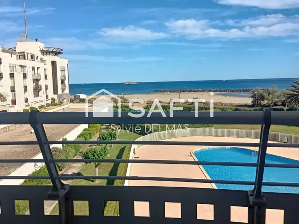 Magnifique vue panoramique pour ce T2 au Mail de Rochelongue