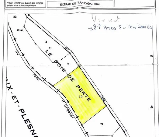 Parcelle boisée à vendre à Evergnicourt