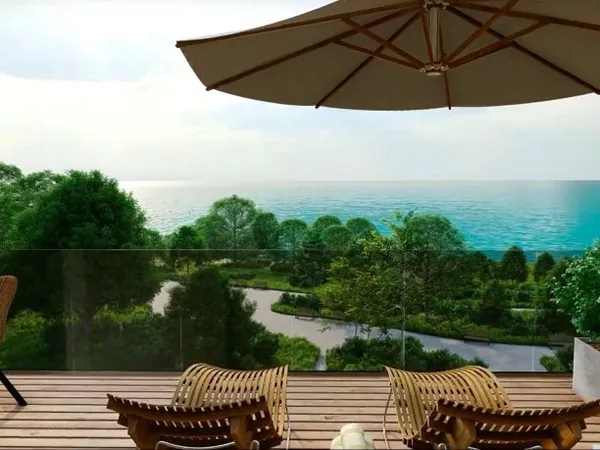 A VENDRE APPARTEMENT T2 VUE MER NEUF AU GOSIER EN FACE DE LA PLAGE DE LA DATCHA