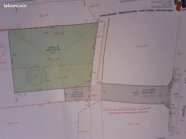 Terrain constructible hors lotissement