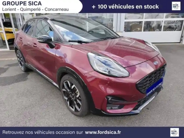 Ford Puma 1.0 flexifuel 125ch s&amp;s mhev st-line x vivid ruby edition — photo 2