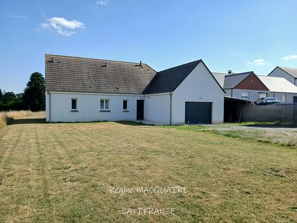À vendre  Pavillon récent de plain-pied (RT2012) : 4 pièces, 3 chambres, 1 259 m² de terrain, 44 m²