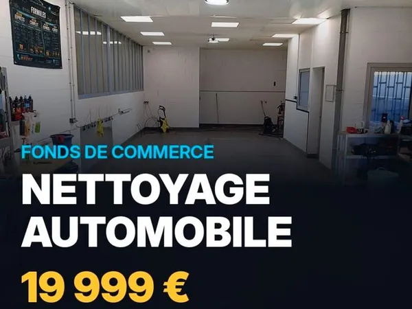 Fond commerce lavage auto