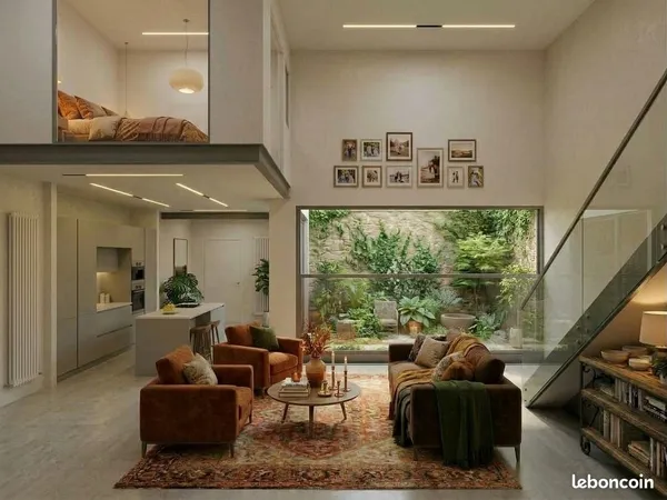 Maison de ville T3 — 85m² — Plateau brut — Jardin privatif