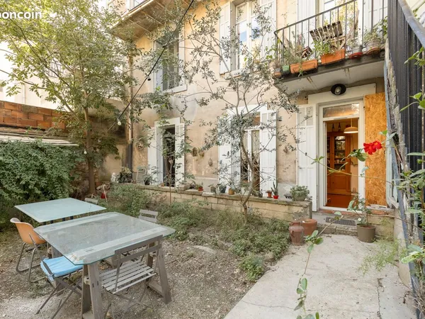Lot de 2 appartements superposés, bd Chave : T3 de 73 m² avec jardin de 200 m² & T2 de 40 m² avec te