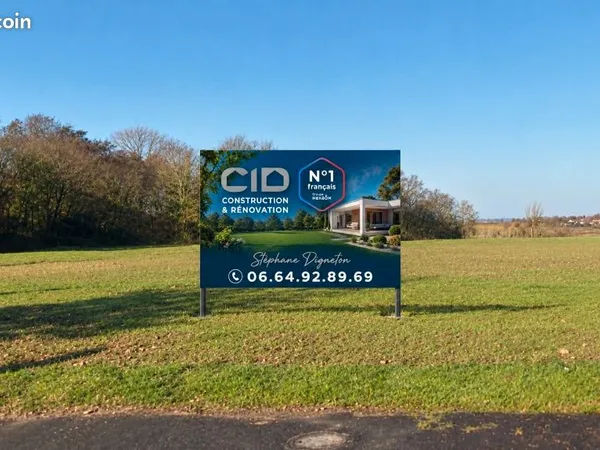 Terrain 482 m² Artannes Sur Indre