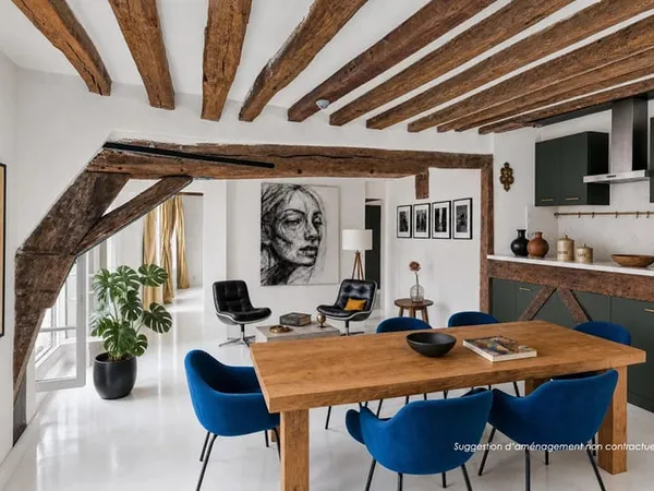 Duplex de charme avec studio indépendant possible - Place du Tertre