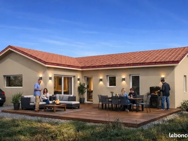 Maison 90 m² + terrain 440 m² à PIZANCON (26)
