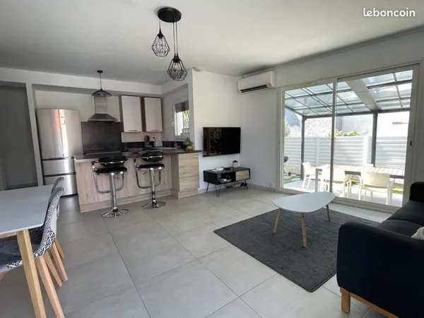 Location hivernale T4 meublé avec jardin privatif