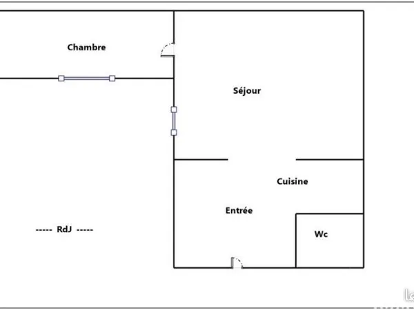Studio 3 pièces 57 m²