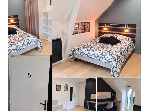 Chambre 5 Colocation Maison T8 Rennes Métropole 10min Métro