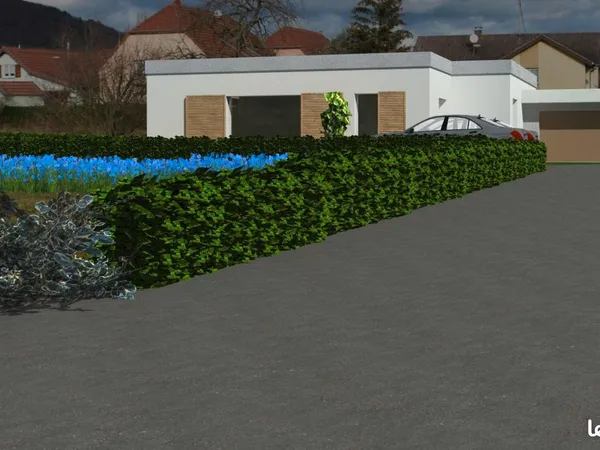 Issenheim - Terrain 6 ares + permis purgé + marchés (clos couvert) signés : projet de plain-pied 129