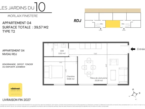 Appartement 2 pièces 40 m²