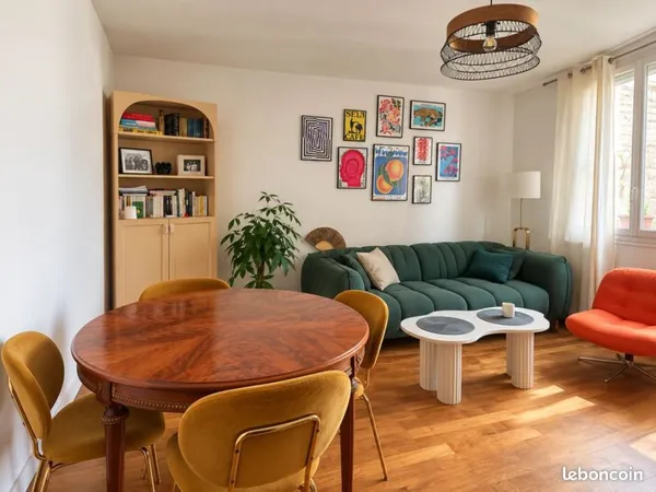 Appartement 2 pièces traversant de 46,5 m² avec balcon et cave - Colombes