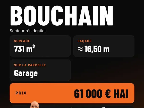 Terrain 731 m² Bouchain