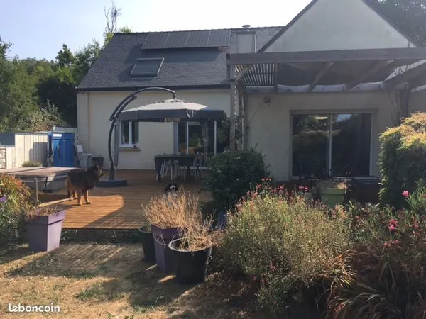 Maison contemporaine 170 m² - Jardin remarquable, serre, potager, terrasse & SPA - Locoal-Mendon