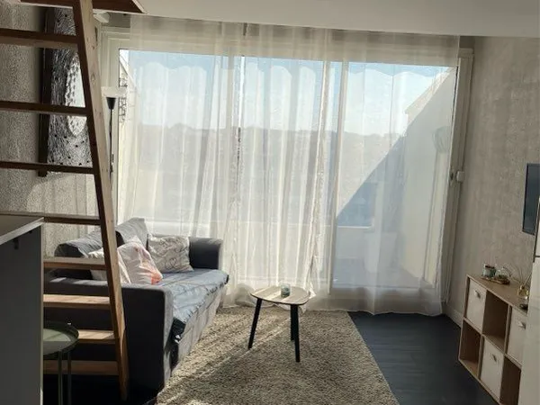 🌊 le cap d'agde - studio meublé avec mezzanine et balcon