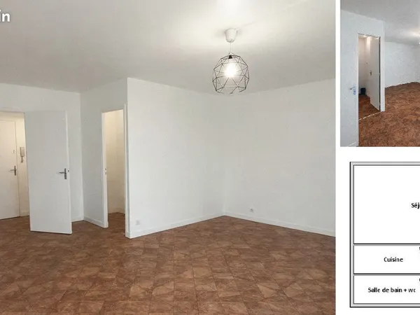 Studio 33.47 m² - lumineux - parking - quartier calme