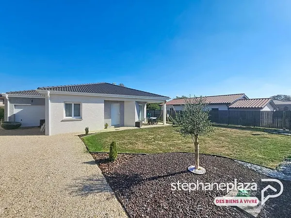 Maison neuve de plain-pied à Lent, 3 chambres dont suite parentale, 94 m² + garage, jardin 500 m²