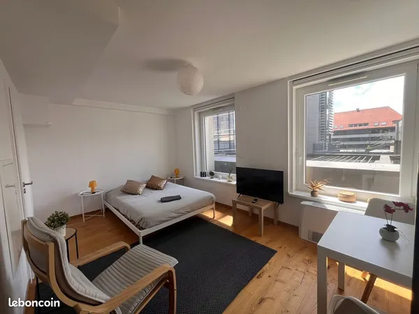 Strasbourg Centre-Halles - Studio 24 m² calme, lumineux et climatisé - DPE B