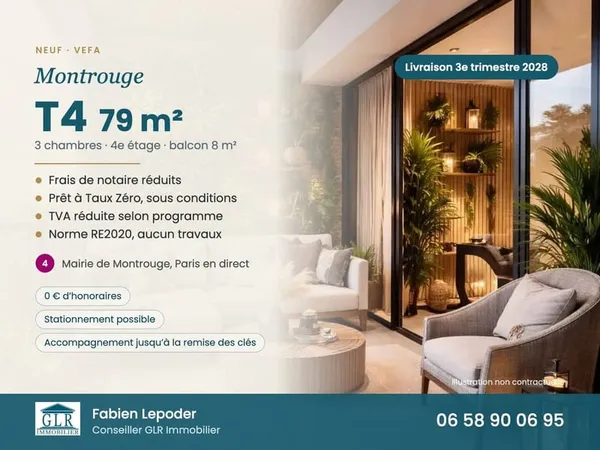 Appartement 4 pièces 79 m²