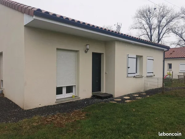 Maison individuelle 78 m2 terrasse 460 m2 de terrain