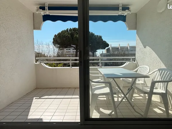 Grand T1 climatisé avec terrasse et parking