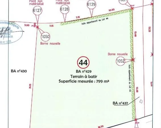 Terrain 799 m² Pont-Audemer