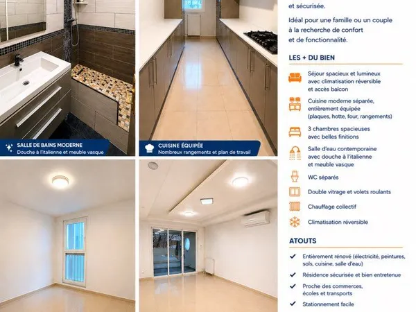 Appartement 4 pièces 80 m² T4