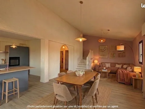 T5 Porte d'Espagne rénové avec jardin, double garage et vue Canigou
