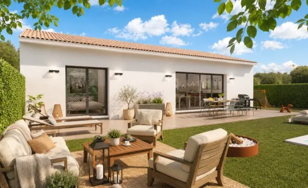 Maison contemporaine neuve de 70 m² avec terr...