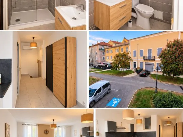Studio meublé 30 m² - Rénové à neuf - Climatisé - Alès Centre