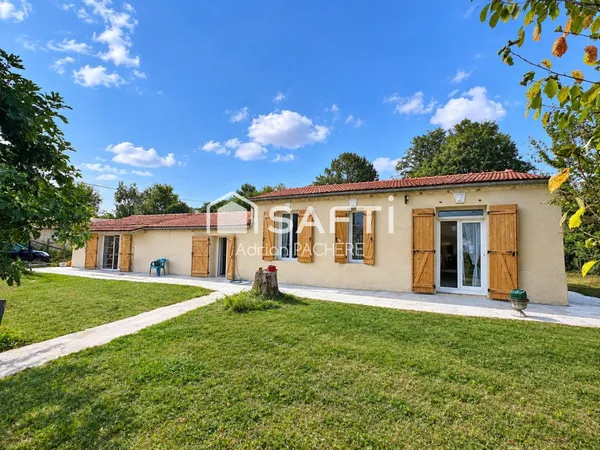 Le havre de paix idéal pour votre famille : maison 3 chambres de 107 m² sur un parc verdoyant