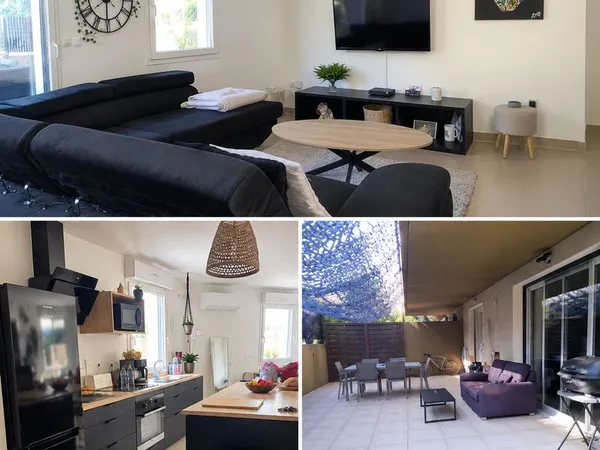 T3 meublé climatisé - 62 m² - Jardin privatif 130 m² - Parking - Proche CHU Lapeyronie
