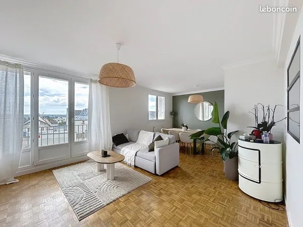 Brest guelmeur : bel appartement joliment décoré avec vue dégagée