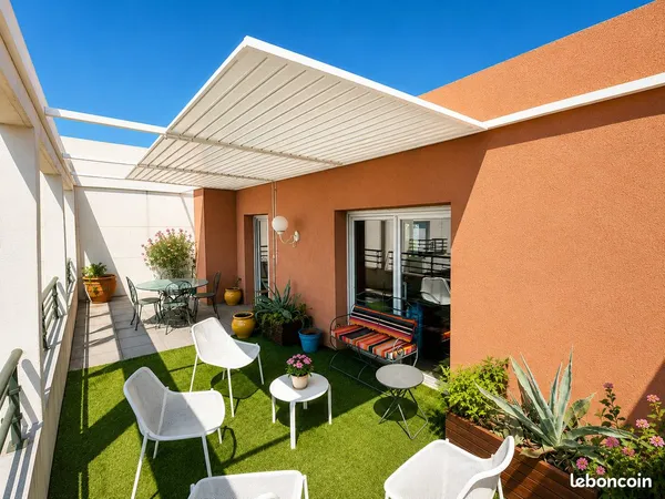 Montpellier Appartement T4 - 122 m² dernier étage avec terrasses
