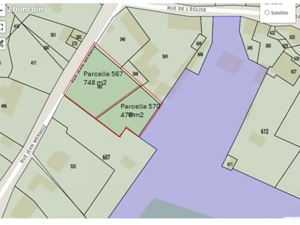 TERRAIN CONSTRUCTIBLE 1224 m2 A VENDRE - SANTEUIL (95640)