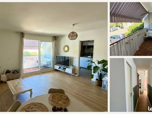 Appartement T3 rénové 75m² Carrez avec balcon - 1er étage - Calme