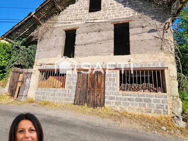 Grange à rénover: 140 m², vue montagne
