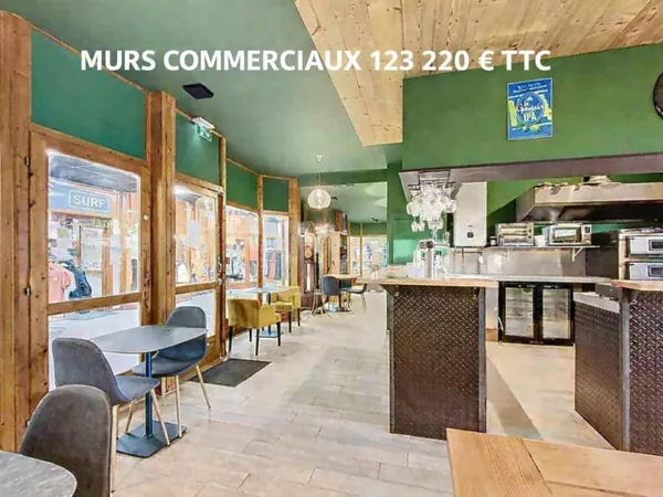 Vente murs commerciaux à usage de bar restaurant situé dans la galerie marchande des Glovettes (1000