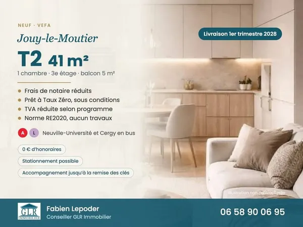 Appartement 2 pièces 41 m²