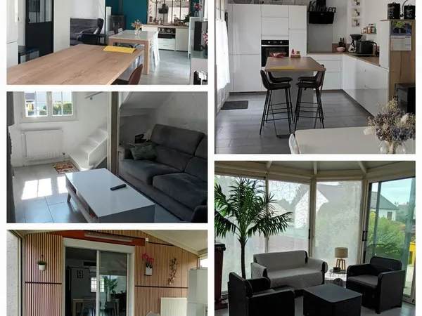 Maison familiale, 3 chambres, 115 m2 +Véranda chauffée. Sous sol 92m2