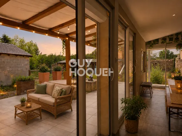 Maison de campagne rénovée à vendre à DRULHE de 6 pièces et 169 m² hab avec garage et deux puits, su