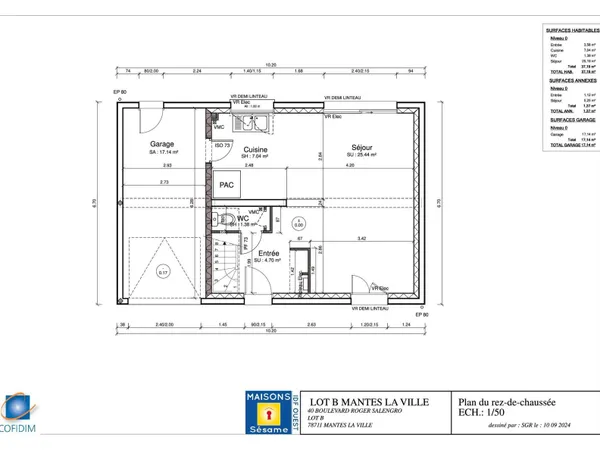 Terrain + maison 89 m²